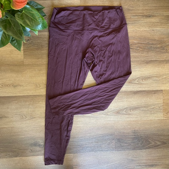 Lululemon Maroon Leggings Size 16 - Picture 1 of 4
